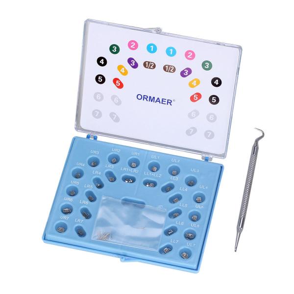 Dental Metal Self Ligating Braces , Orthodontic Damon Q Braces Mini Roth 022