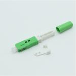 Plastic V Groove FTTX fiber optic cable connectors Round Head