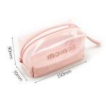 PU Leather Toiletry Travel Bags With Zipper Closure
