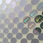Gold color hologram sticker printing, silver hologram stickers, Full color 3d