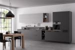 Customized Grey And Black Kitchen Cabinets Tailored EB Kitchen Set