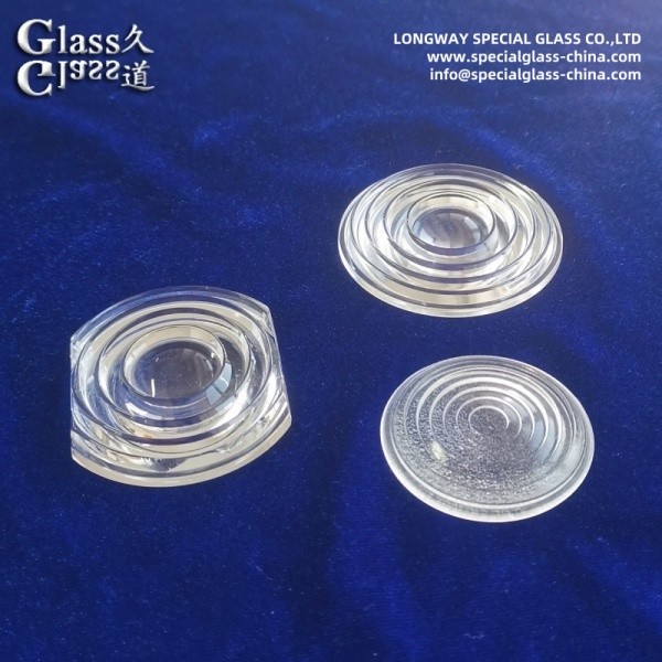 Efficient Borosilicate Glass Fresnel LED Lens For Lighting Fixtures