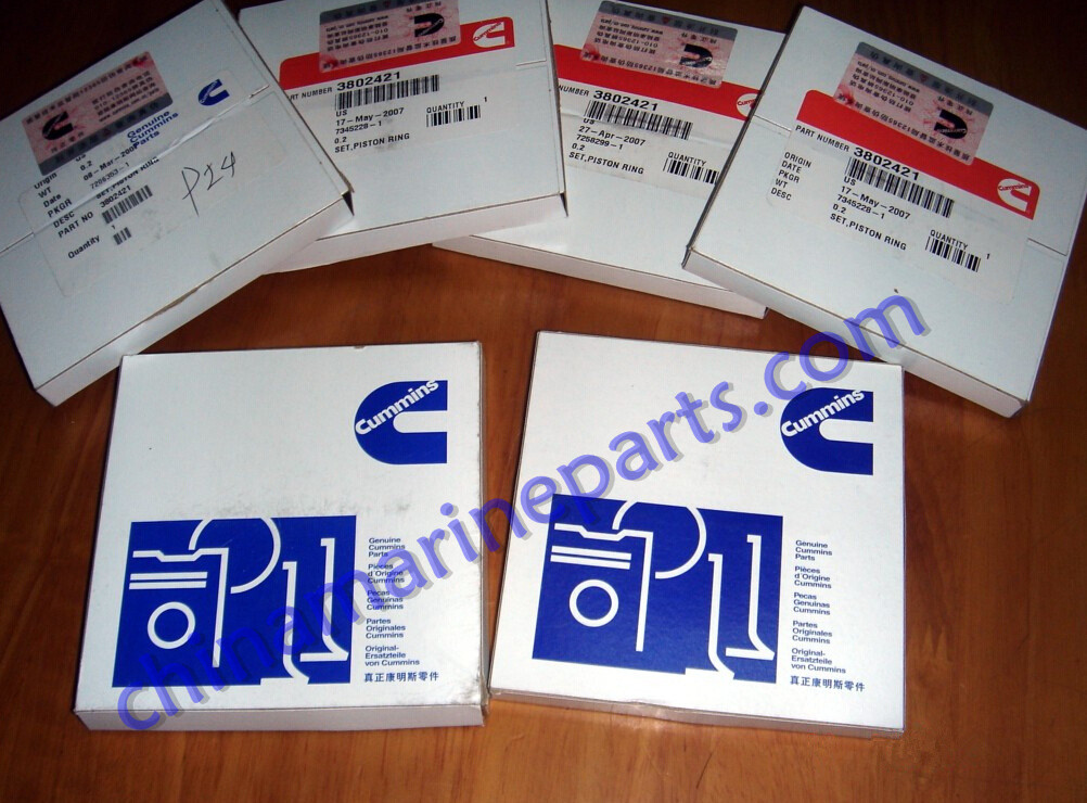 Eegine Piston rings for dongfeng 6BT5.9 3802421 Marine engine parts