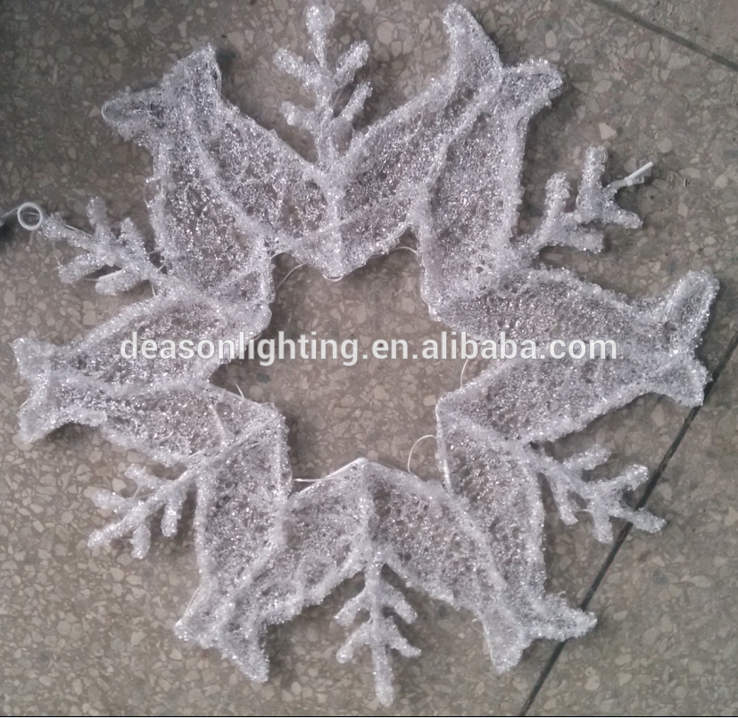 led christmas decor snowflake