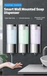 USB Rechargeable Bathroom Shower Dispenser Touch Free Automatic Wall Mounted