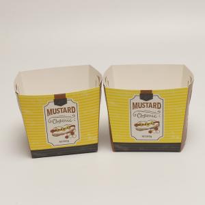 Wholesale Fried Chicken Disposable Kraft Paper Box , Square Fast Food Take Out Paper Box from china suppliers