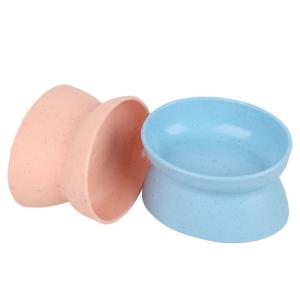 Wholesale Elevated Raised Cat Bowl Double Bowl Neck Guard Drinking Water Feeding Plastic Dog Bowl from china suppliers