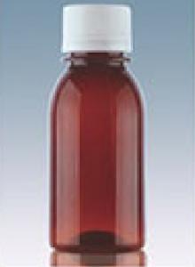 Wholesale Brown Tan Liquid Medicine Bottle , Spiral Cover Recycled Plastic Containers from china suppliers