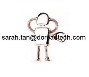 Wholesale Wholesale Metal Robot USB Pen Drive with Key Chain from china suppliers