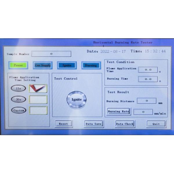FMVSS 302 Automotive Materials Horizontal Combustion Tester For Motor Vehicle Interiors