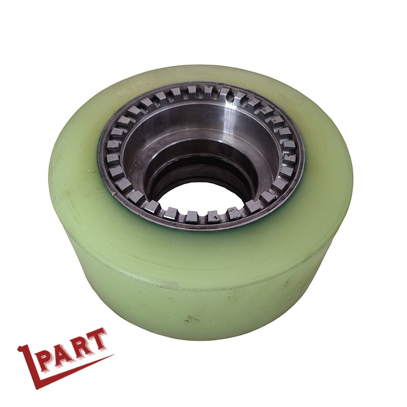 10 Inch Forklift Drive Wheel Forklift Heavy Duty PU Caster Wheels For 7FBR 2T 3T