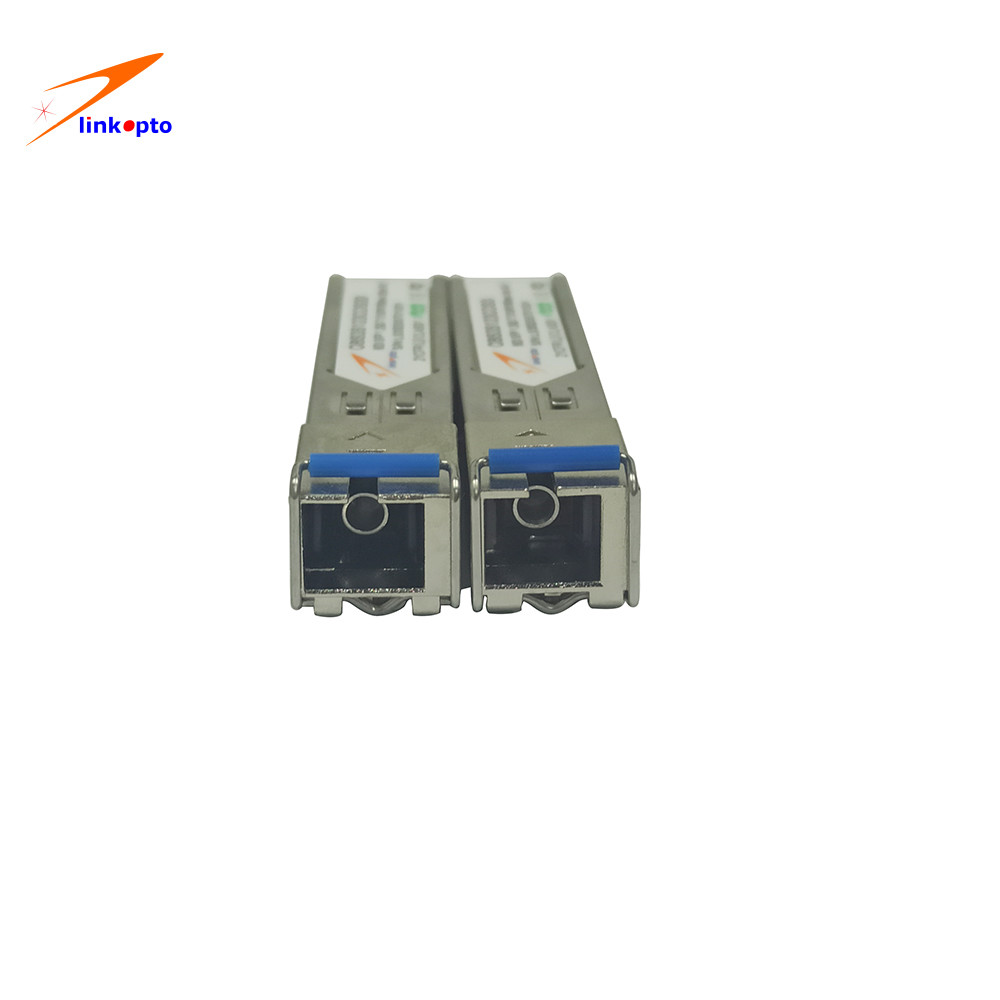 Up To 160KM Reach 1.25G Sfp Bidi Transceiver , Simplex LC Sfp Bidirectional Transceiver