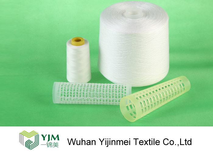 Z Twist 100 Bright Virgin Polyester Yarn 20S 30S 40S 50S 60S Ring Spun / TFO