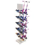 H1800mm L450mm Sports Equipment Storage Rack , Skateboard Storage Rack Logo