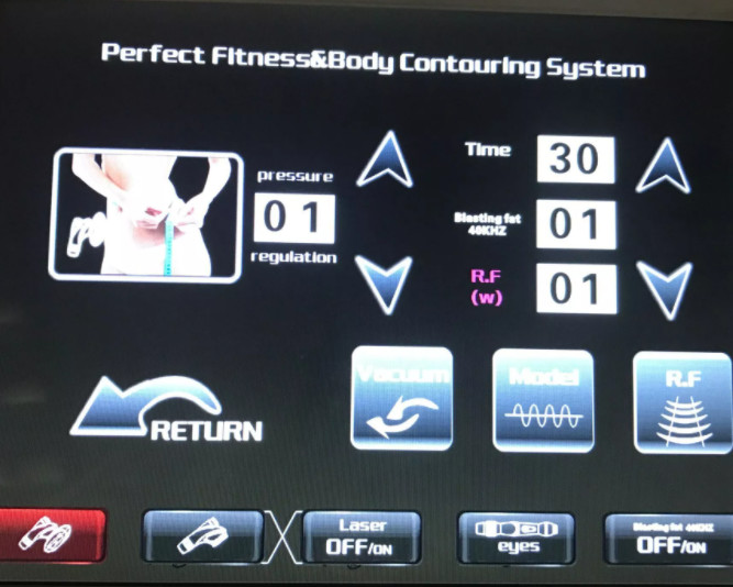 Liposuction Portable 100KPA 5MHz Vacuum Slimming Machine