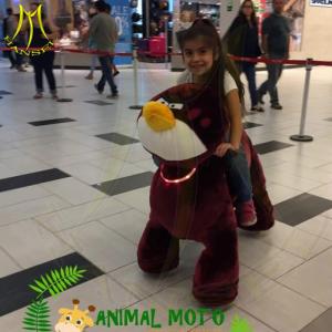 Wholesale Hansel amusement games coin operated electric mountable animal plush ride from china suppliers