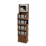 Customized Vintage Floorstanding beverage display stand beer can display rack