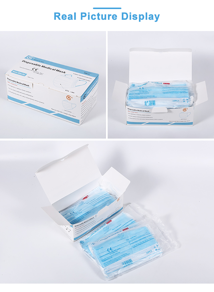 Protective Equipment Mask 3 PLY Disposable Medical Face Mask