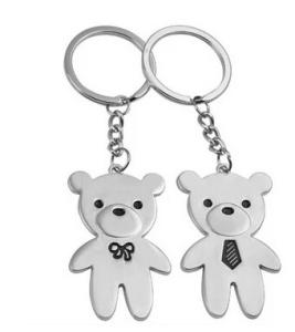 Wholesale New creative gift product metal bear keychain keyrings wedding gift from china suppliers