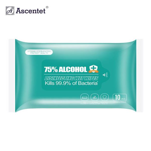 Eco Friendly Natural Bamboo Alcohol Antibacterial Wet Tissue Hand Cleaning Wet
