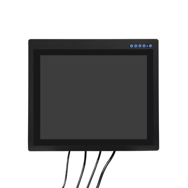 17 Inch Full IP65 1000 Nits Industrial Touch Monitor Optical Bonding BNC Video