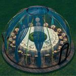 18-20 Person Transparent Wind Resistant Dome Prefab House for Hotel and PC
