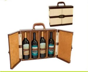 Wholesale Cheap 4 slots wine packaging wine box wooden wine boxes for sale from china suppliers