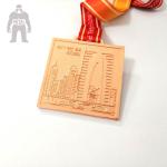 Round Square Rose Metal Gold Medal Prize Gold Medal For Team Competetion Running