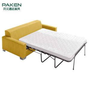 Wholesale Commercial Modern Yellow Fabric Hotel Sofa Bed from china suppliers