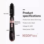 Interchangeable Hot Air Multifunctional Hair Dryer Brush Frizzproof Lightweight