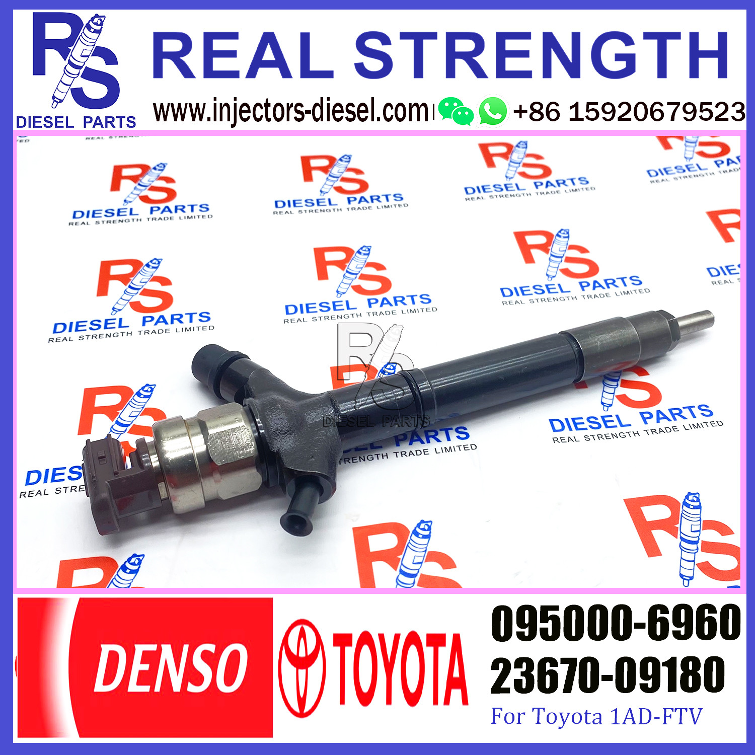 Common Rail Injector 23670-0R190 095000-7660 095000-7670 095000-6410 095000-6960 23670-0R140 23670-0R030 23670-09180