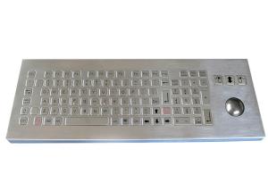 Wholesale Waterproof Desktop Metal Industrial Keyboard With Trackball 800DPI 101 Keys from china suppliers