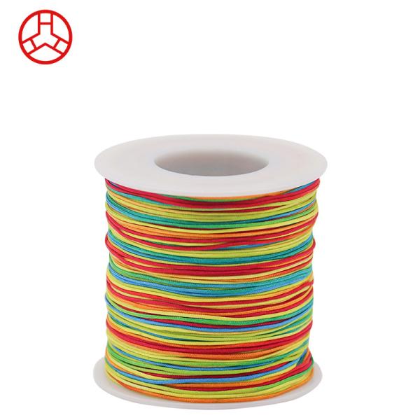 Rainbow Jade Nylon Thread for Leather Products Making Craft Rat Tail Jewelry