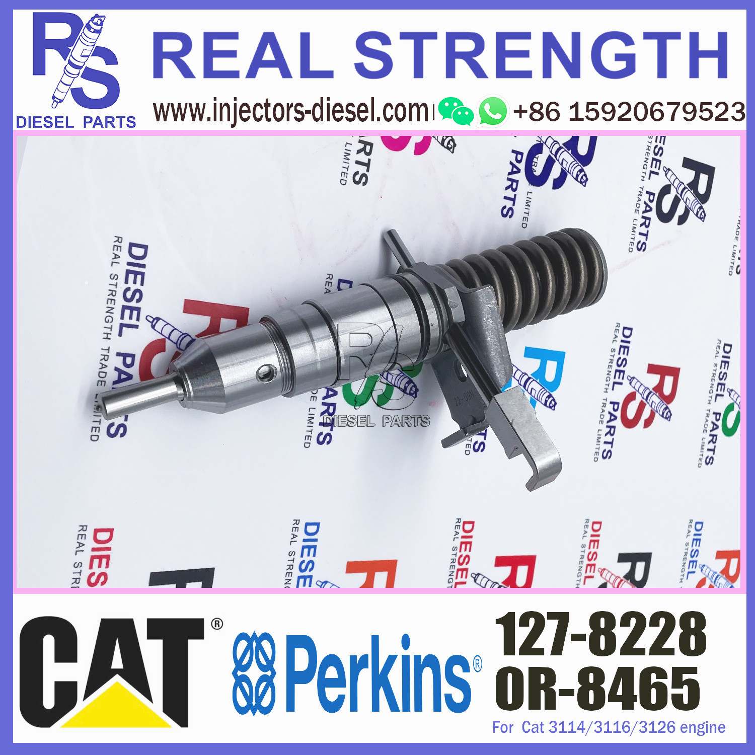 diesel fuel injector 1278228 nozzle fuel injector 127-8228 for diesel engine 3114/3116/3126