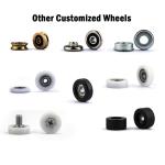 6200zz 6201zz Bearing Nylon Door Rollers OEM For Sliding Glass Door