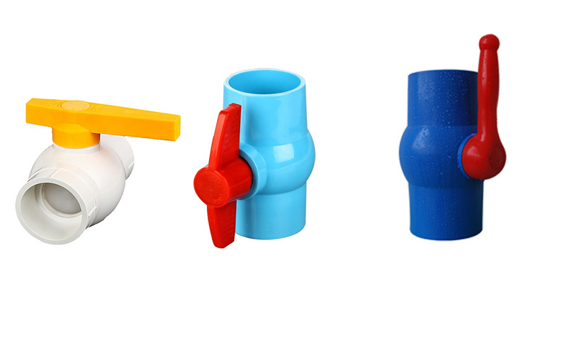 Chinese Factory Direct Supply Low Price Milk White and Snow White PVC Ball Valve
