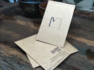 Wholesale 300gsm Kraft Paper Recycled Paper Business Cards With Pantone Printing from china suppliers