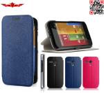 New Hot Selling 100% Qualify Ultra Thin PU Flip Leather Cover Case For MOTO G