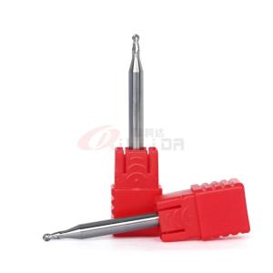 China 2mm Cnc Router End Mill Bits For Aluminum Ball Nose HRC50 2 Flute on sale