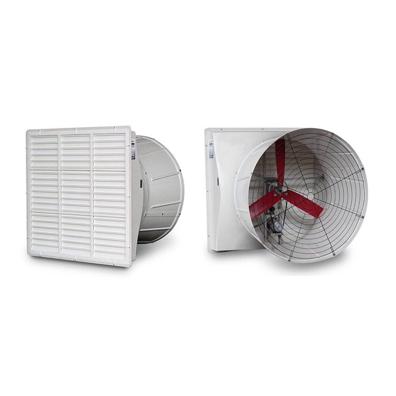 50 Inch 54 Inch Cooling Fan For Poultry Farm 2.0HP With Louver Shutter