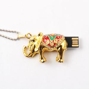 Wholesale Elephant Jewelry Shaped Crystal Usb Drive Hidden Inside Memory 64gb from china suppliers