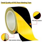 Yellow PVC Marking Tape Orange Hazard Stripe Line Safety Floor Marking Tape Roll