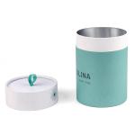Recyclable Paper Composite Cans 150mm Height Stamping UV Coating