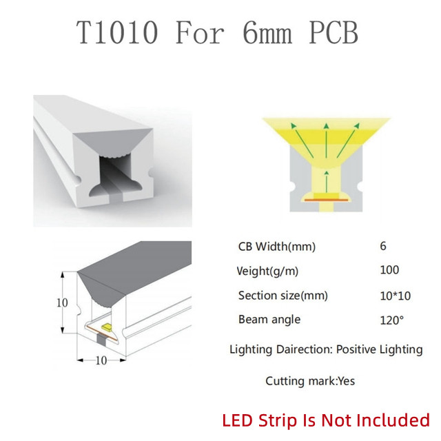 IP65 Waterproof Blue LED Neon Flex with 120 LEDs/M and Working Temperature of 40 60C