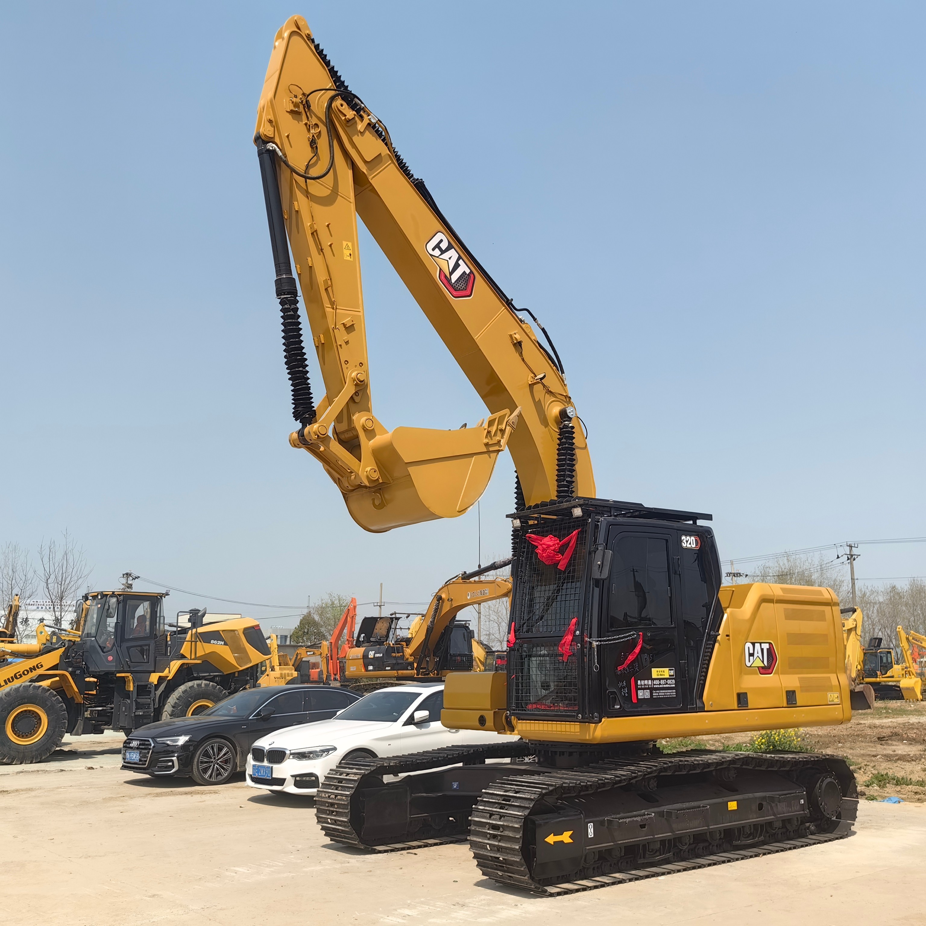 Original Paint Used Cat 320 High-End Version Hydraulic Tracked 20ton Digger