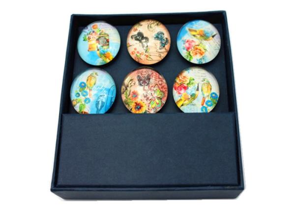 Custom Tourist Souvenir 35mm Fridge Magnet Glass Dome Refrigerator Magnet for