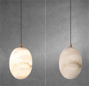 Wholesale Modern Design Indoor Hanging Decoration Dining Room Villa Living Room Kitchen Island Brass Restaurant Alabaster Chandelie from china suppliers