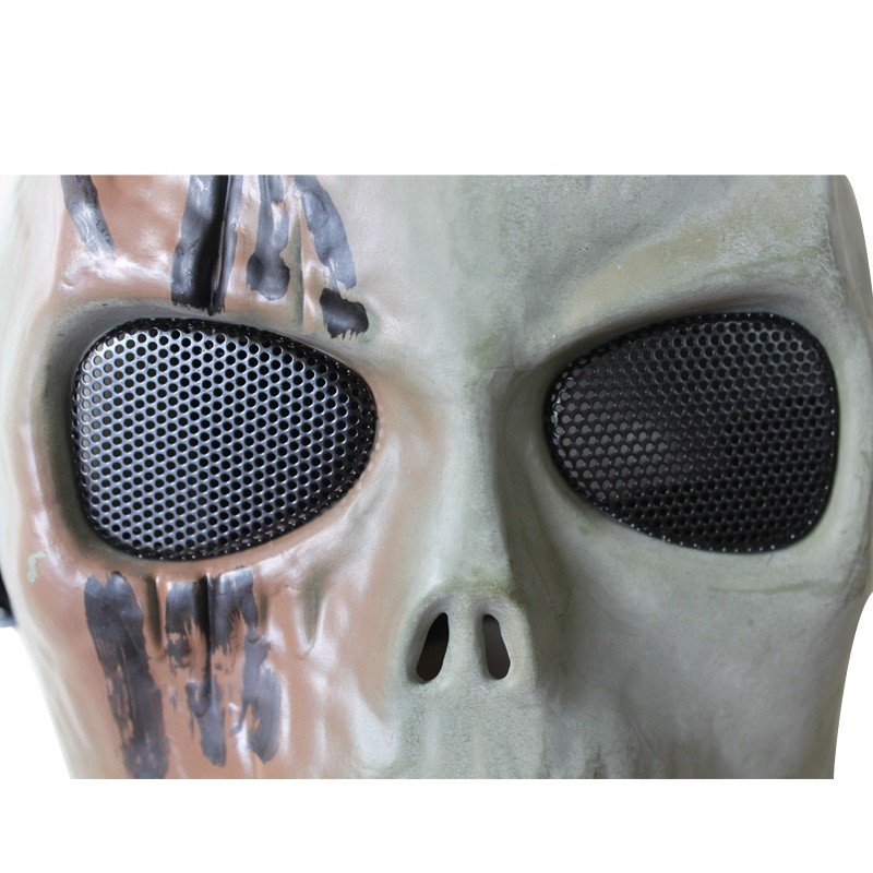 Skull Tactical Gear Mask / Full Face Mesh Mask For CS Or Airsoft Game