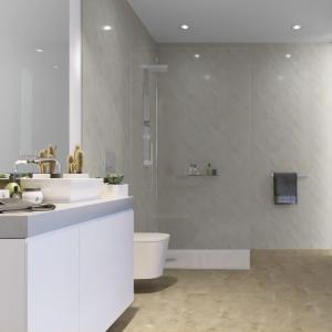 Wholesale Interior Waterproof PVC Wall Panels Polished Waterproof 3D Wall Panels from china suppliers