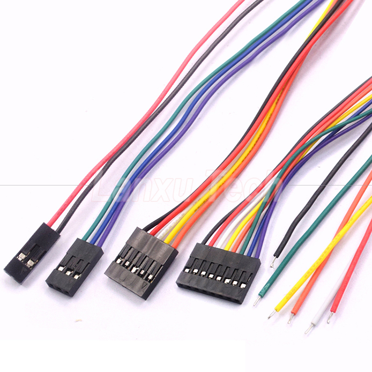 10cm 20cm 30cm 50cm 2 Pin 3 4 5 6 8 10 Pin Dupont 2.54mm Connector Cable Jumper Wire Harness